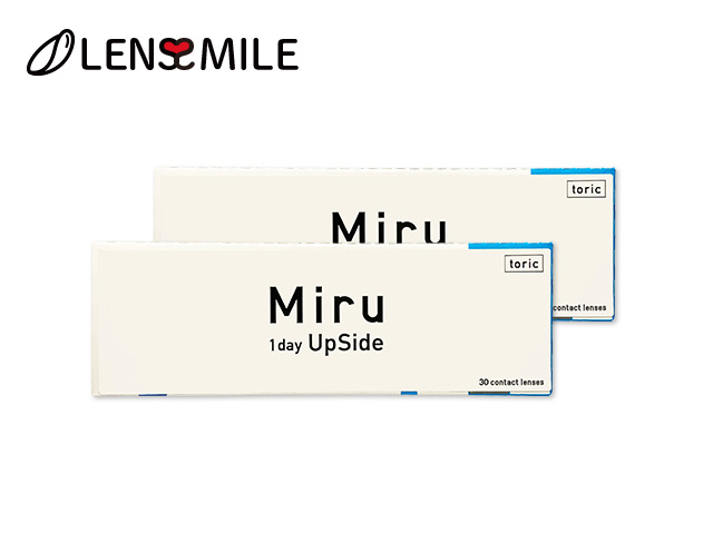 ミル ワンデイ アップサイド 乱視用(トーリック) 1日使い捨て 処方箋不要 30枚入り 2箱セット