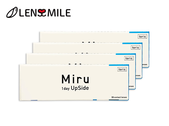 ミル ワンデイ アップサイド 乱視用(トーリック) 1日使い捨て 処方箋不要 30枚入り 4箱セット